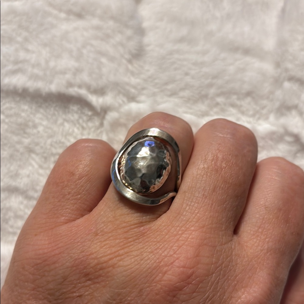 Sterling Silver Done Ring Sz 8